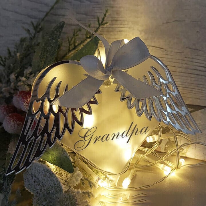 Last Day 70% OFF - 👼Heart With Angel Wings Memorial Ornament
