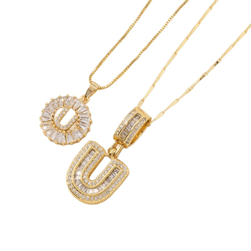 💍Last Day Only $12.99 & 2 Pack💍 Initial Letter Pendant Necklaces-Best Gift for your friends💝