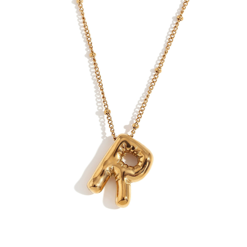 🔥Summer sale🎁⏰Bubble Letter Necklace