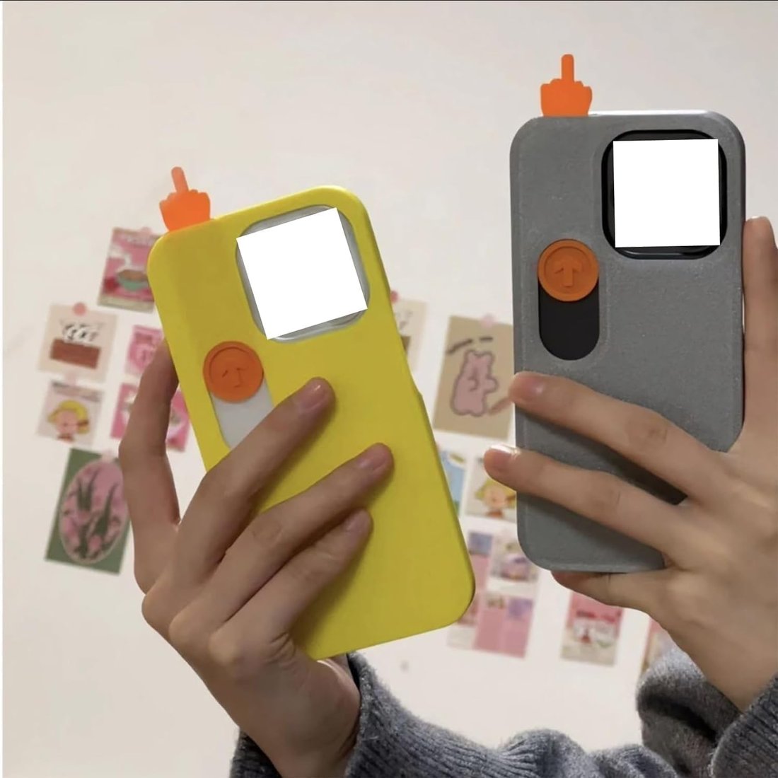 Creative Finger Slide Toy Phone Case for Apple iPhone