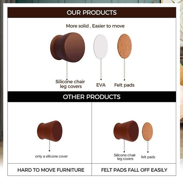 New Style-Furniture Silicone Protection Cover(4PCS/SET)