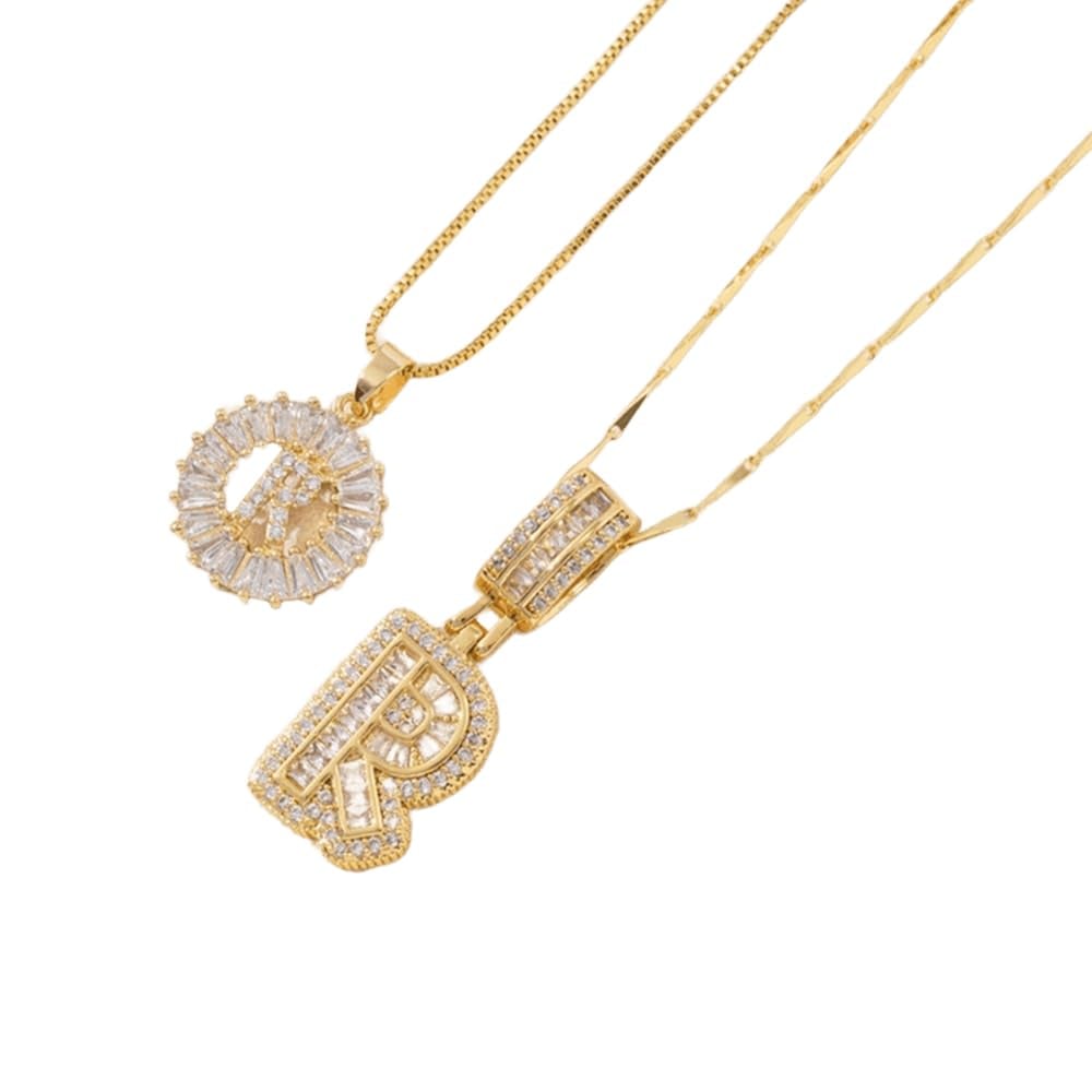 💍Last Day Only $12.99 & 2 Pack💍 Initial Letter Pendant Necklaces-Best Gift for your friends💝