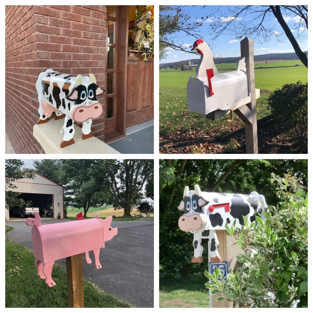 FARM ANIMAL MAILBOXES