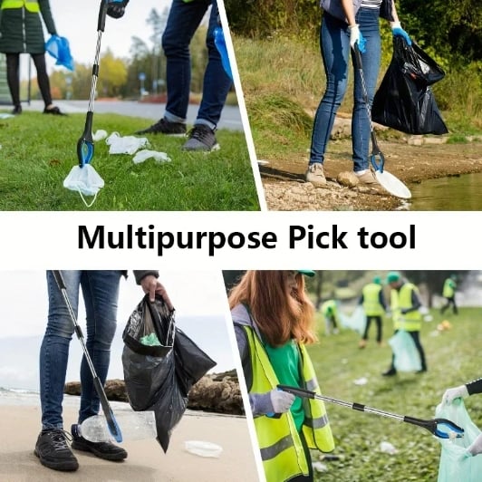 Foldable Grabber With 360° Swivel Clip