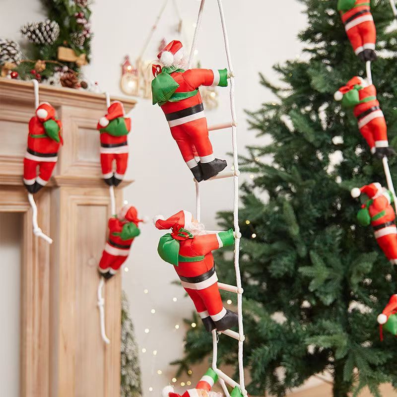 🔥Funny Santa🎅 Climbing Ladder Decoration