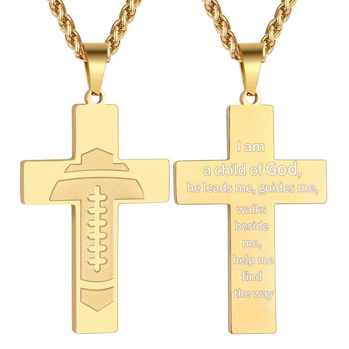š„LAST DAY 49% OFF - American Football Cross Bible Pendant
