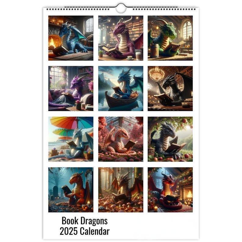 Book Dragon Calendar 2025