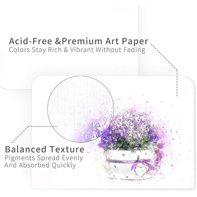 Blank Watercolor Cards and Envelopes