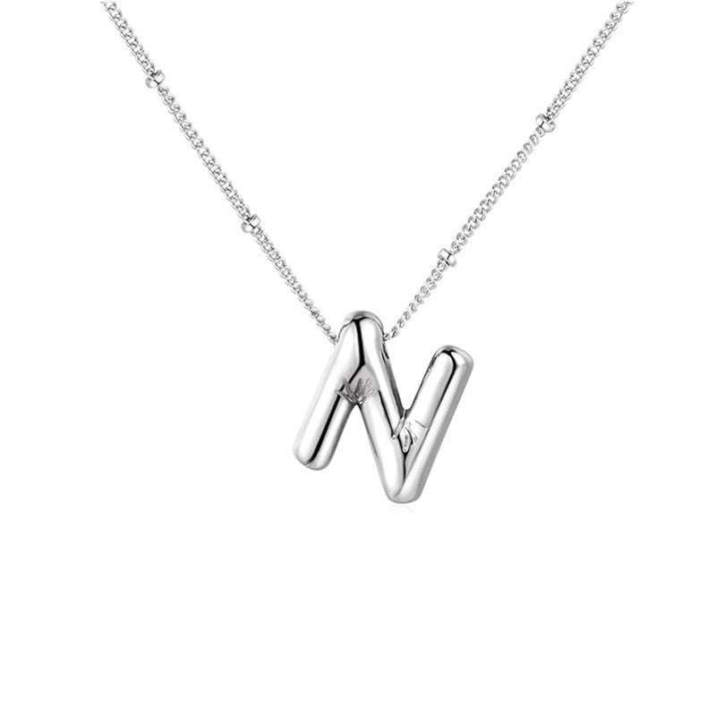 🔥Summer sale🎁⏰Bubble Letter Necklace
