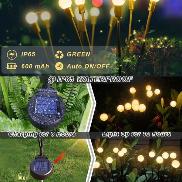 🎄Christmas Pre Sale🔥Solar Powered Firefly Garden Light-BUY 2 GET 1 FREE