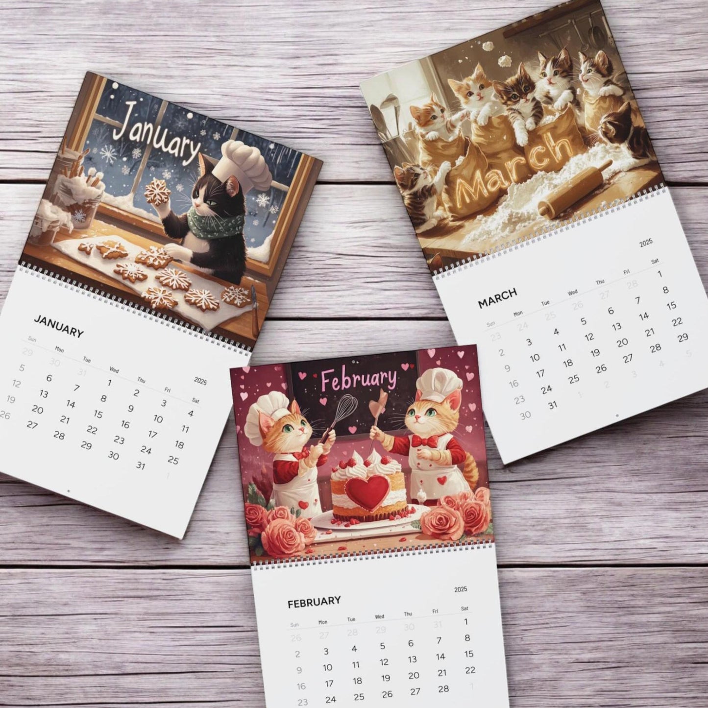 🧑🍳Cooking Cats Calendar 2025