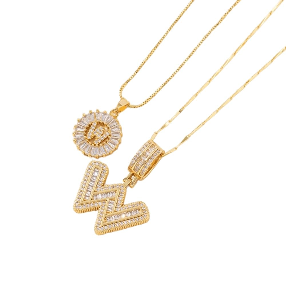 💍Last Day Only $12.99 & 2 Pack💍 Initial Letter Pendant Necklaces-Best Gift for your friends💝