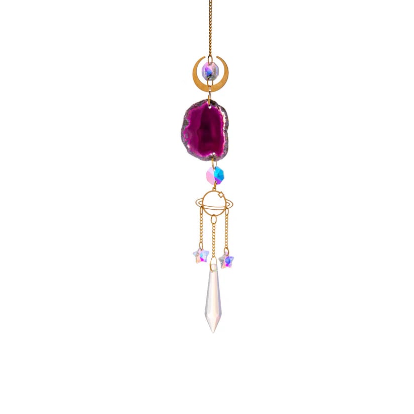 🌈Beautiful Crystal Suncatcher With Prisms Pendants💎