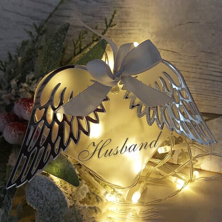 Last Day 70% OFF - 👼Heart With Angel Wings Memorial Ornament
