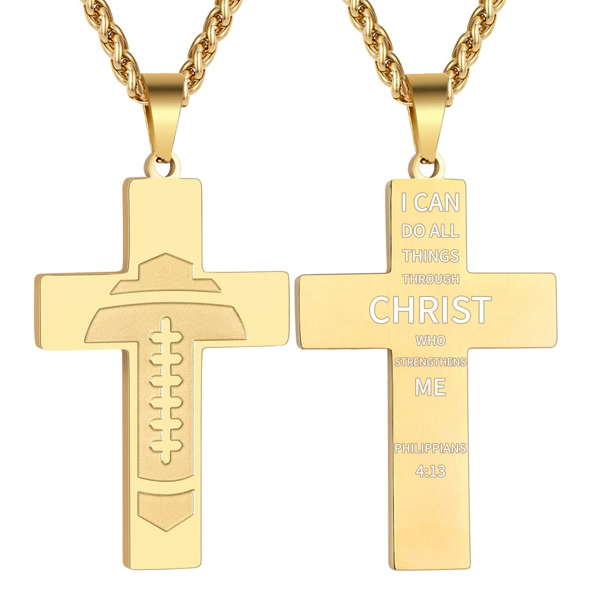 š„LAST DAY 49% OFF - American Football Cross Bible Pendant