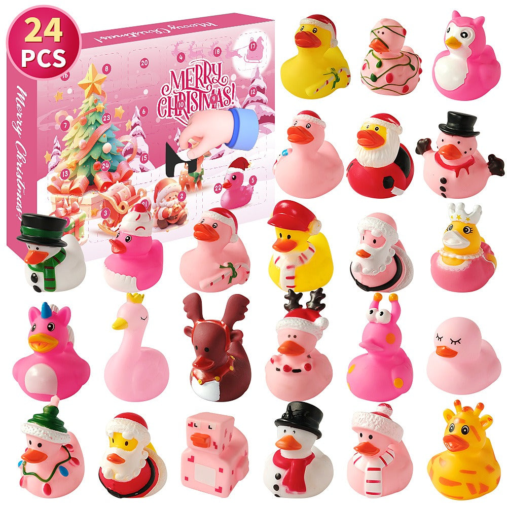 Last Day Promotion 80% OFF 24 Pcs Countdown Christmas Rubber Ducks Advent Calendar