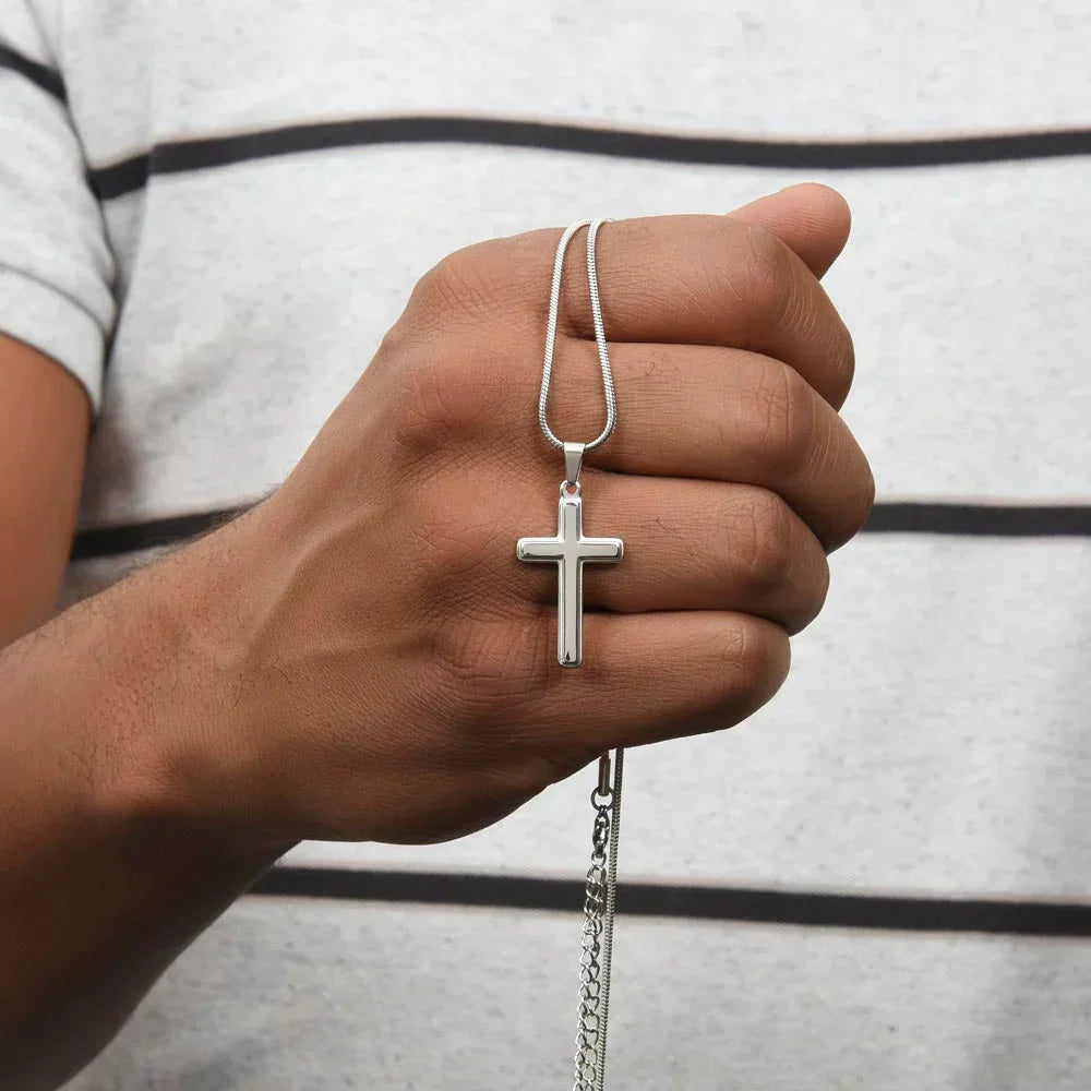 Last Day 75% OFF - Grandson, Never Lose Faith - Cross Necklace