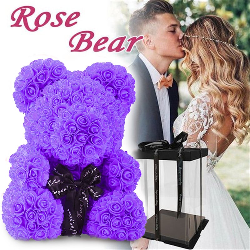 Handmade Rose Teddy Bear-Eternal Love