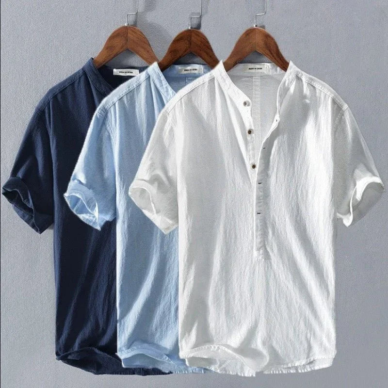 π₯ Men's New Linen Casual Short Sleeve Shirt