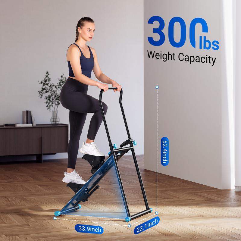 Advanced Vertical Climber – Folds up neatly to fit any room.