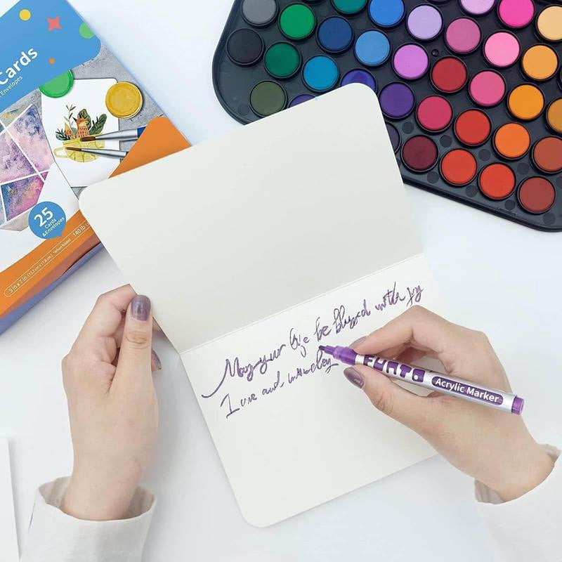 Blank Watercolor Cards and Envelopes