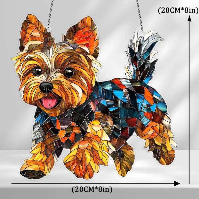 🌞🐕🦺Cute Chihuahua Suncatcher
