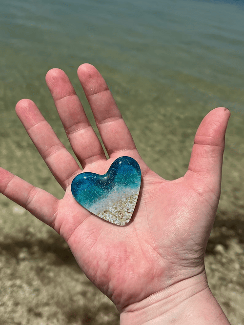 🔥Last Day Promotion 50% OFF🔥- Glass Beach Pocket Heart