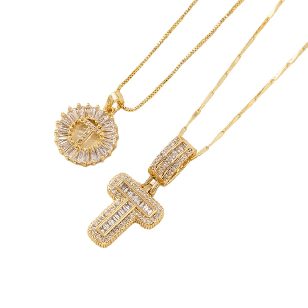 💍Last Day Only $12.99 & 2 Pack💍 Initial Letter Pendant Necklaces-Best Gift for your friends💝
