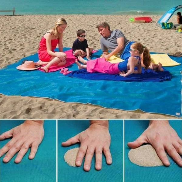 🏆LAST DAY 49% OFF🤽♂️Sandproof Beach Blanket Lightweight👨👩👧👦
