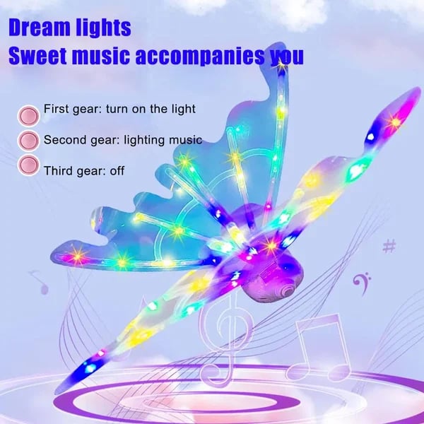 Electric LED Fairy Butterfly Wings (Best gifts for kids, perfect for Festival, Christmas, Halloween)