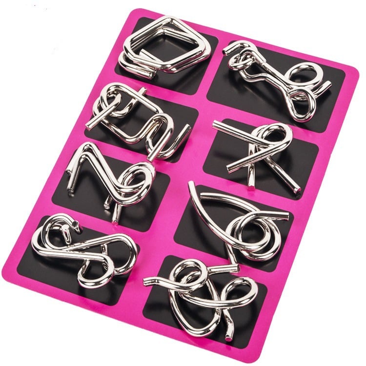 🔥Christmas Promotion 49% OFF-Metal Puzzle Ring,Educational intellectual Toys IQ Toys,Metal Brain teaser Puzzles for kids & adults