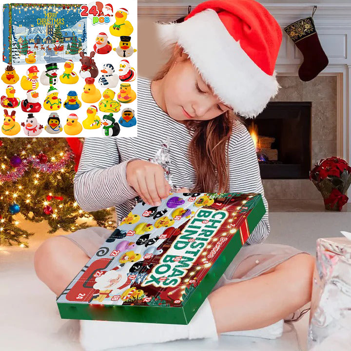 Last Day Promotion 80% OFF 24 Pcs Countdown Christmas Rubber Ducks Advent Calendar