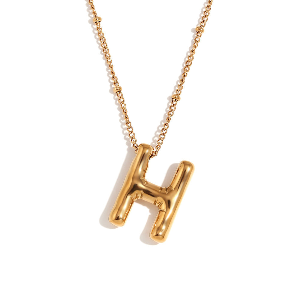 🔥Summer sale🎁⏰Bubble Letter Necklace