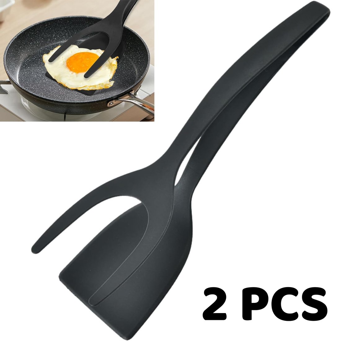 2-In-1 Spatula & Tongs