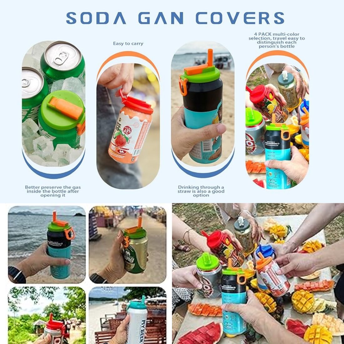 🎄Christmas Sales 49% OFF💞Straw Soda Can Lid(BUY 3 GET 2 FREE)