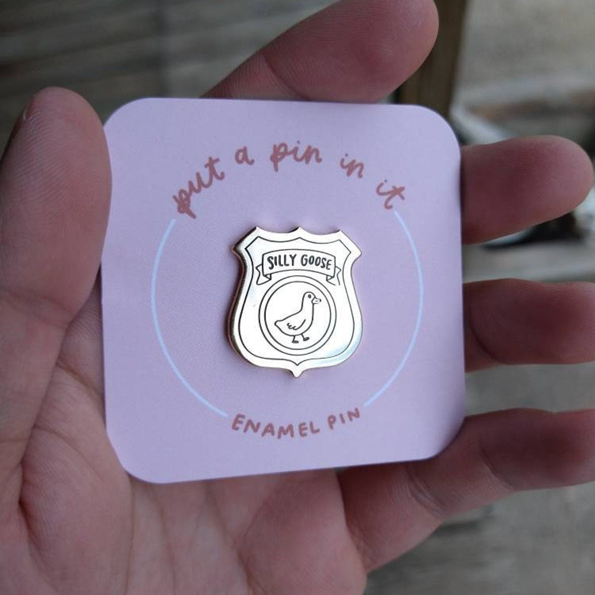 🦆🦢Silly Goose Badge Pin