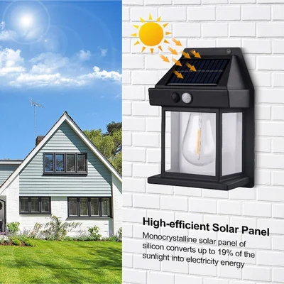 2024 New Tungsten Solar Wall Light for Outdoor
