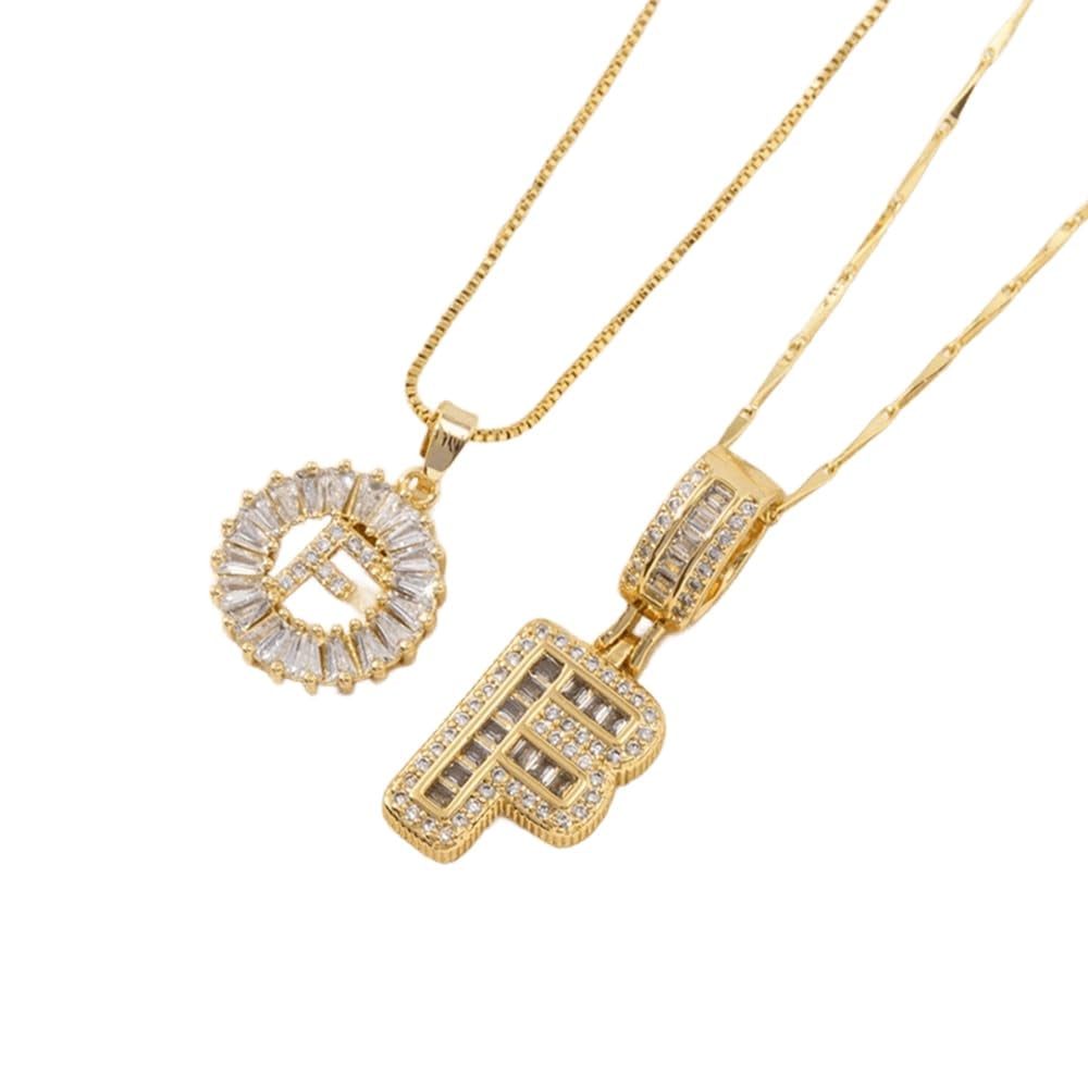 💍Last Day Only $12.99 & 2 Pack💍 Initial Letter Pendant Necklaces-Best Gift for your friends💝
