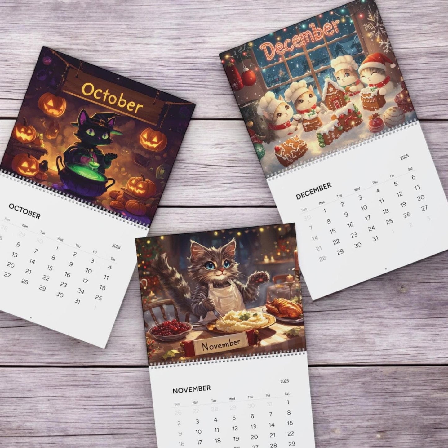 🧑🍳Cooking Cats Calendar 2025