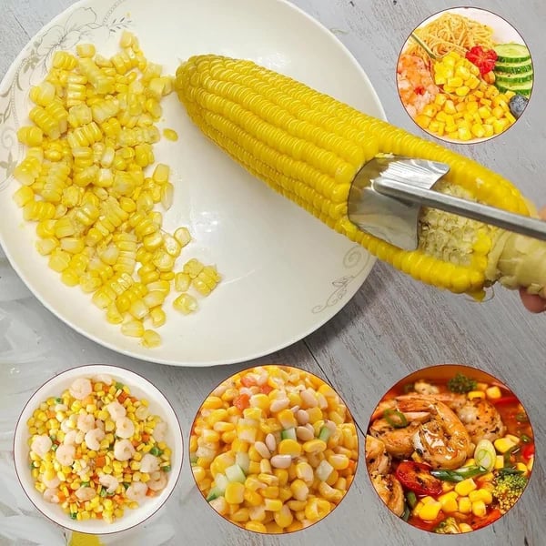 2025 NEW Long Handle Stainless Steel Corn Stripping Tool
