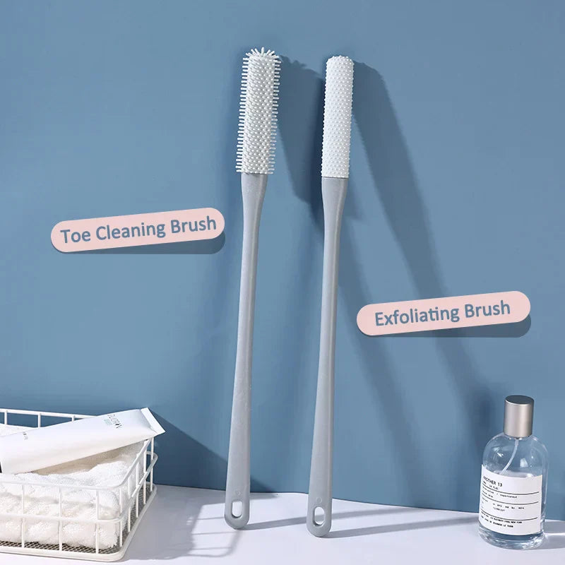 π₯(2PCS/ SET) Long Handled Silicone Toe Crevice Cleaning Brush & Exfoliating Brush