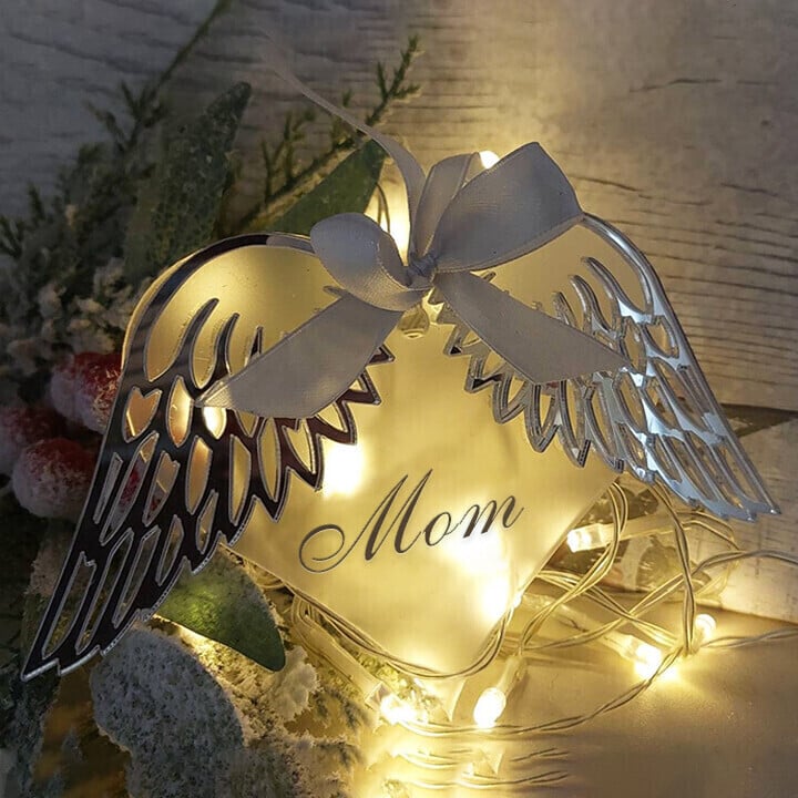 Last Day 70% OFF - 👼Heart With Angel Wings Memorial Ornament