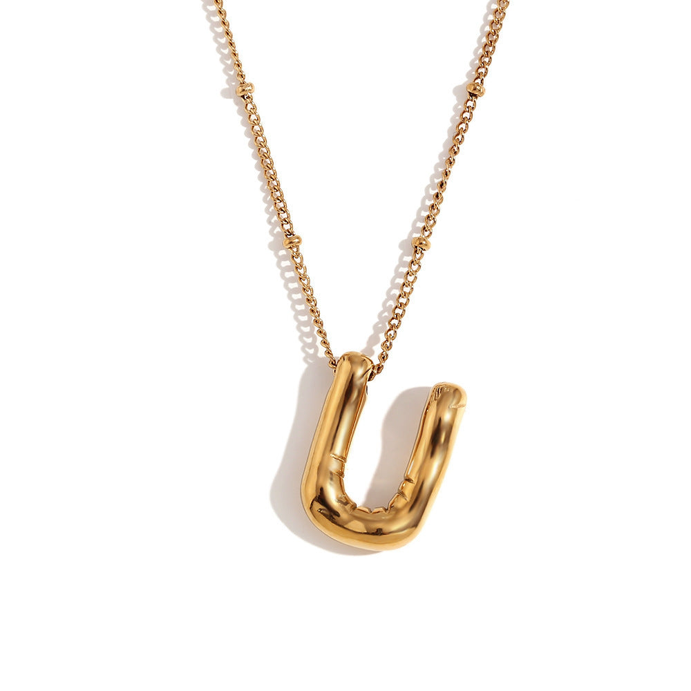 🔥Summer sale🎁⏰Bubble Letter Necklace