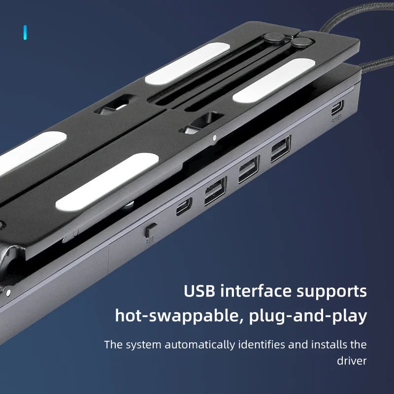 Expansion dock usb desktop laptop holder