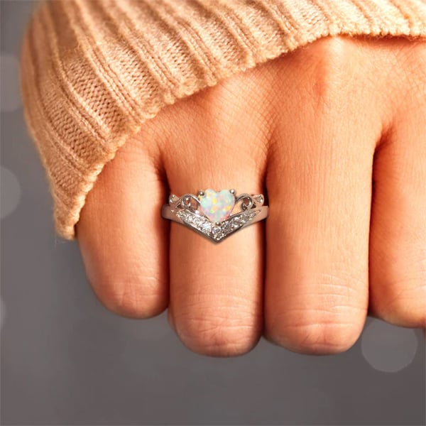💝Self Love Silver Heart Ring💗