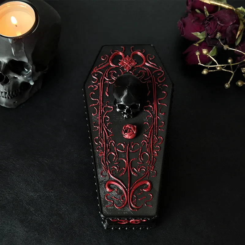 ⚰️Coffin Box "A Rose for the Dead"