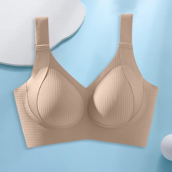 🔥Women's Ribbed Push Up Adjustable Wireless Bra