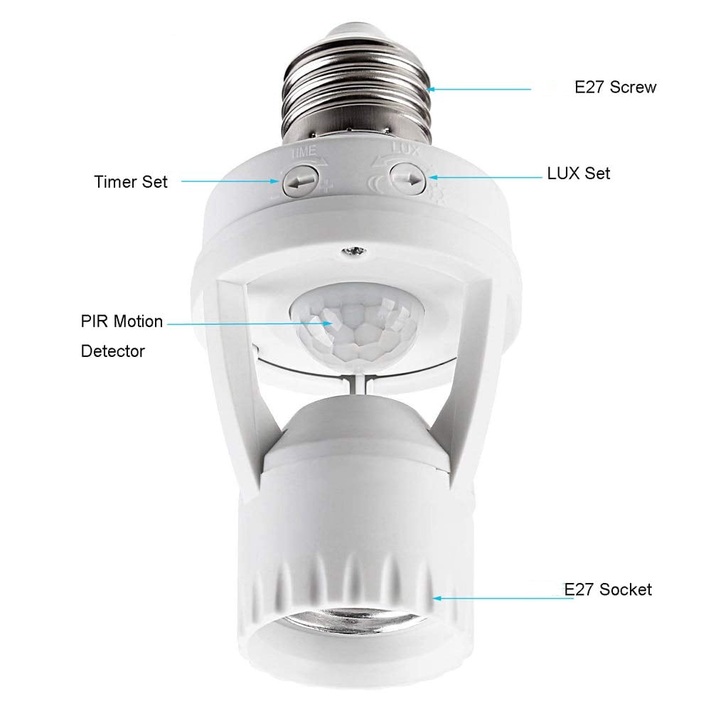 Motion Sensor Light Socket