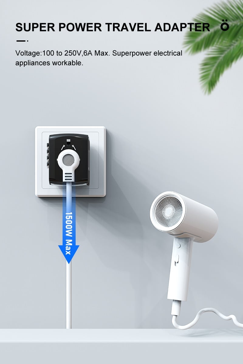 Multifunctional travel charger converter✨✨