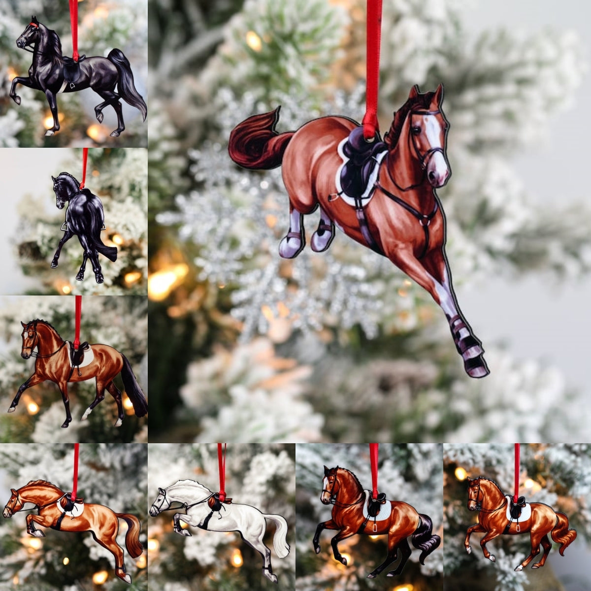 🐴Dressage Horse Gifts for Christmas Decorations